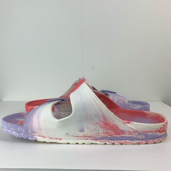 Birkenstock Women's Purple Arizona Eva Multicolor Fog Sandals Size 40 US 9/9.5 - Picture 9 of 13